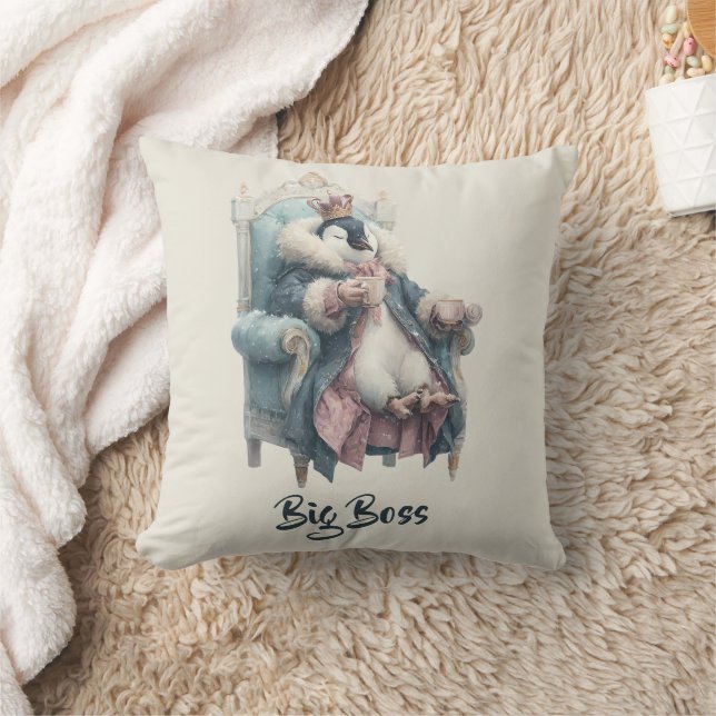 Coussin Conception de manchot Big Boss Winter (Couverture)