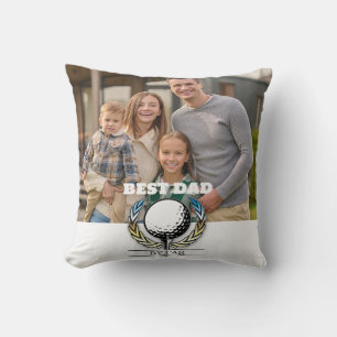 Coussin Conception de monogramme de golf élégant personnal
