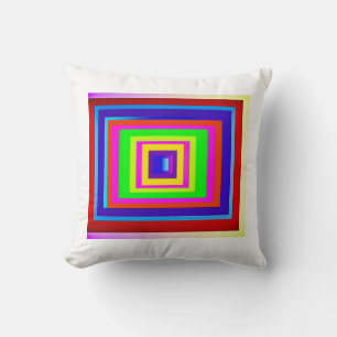 Coussin Conception de motif carré lumineux