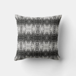Coussin Conception de motif de photo en noir et blanc d'éc