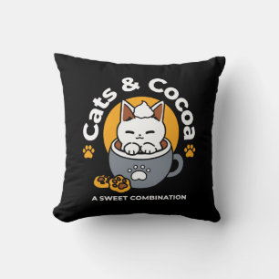 Coussin Conception de Mug de vacances avec Cosy Cat et Paw