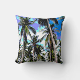 Coussin Conception de palmiers tropicaux