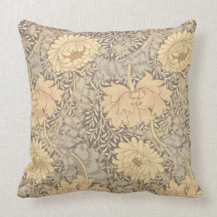 Coussin Conception de papier peint de "chrysanthème", 1876