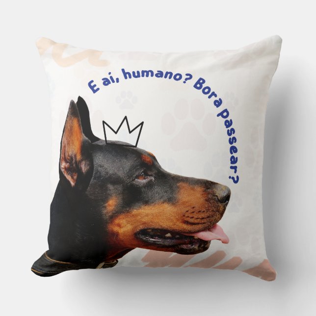 Coussin Conception de plaid pour chien mignon (Recto)