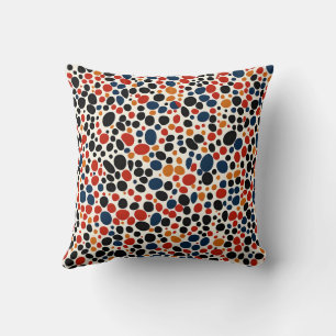Coussin Conception de points colorés