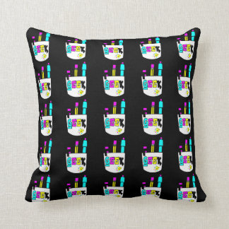 Coussin conception de protège-poche geek cmyk