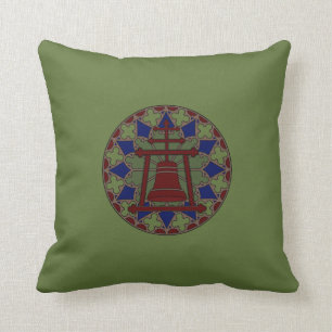 Coussin Conception de Raincross en verre souillé tri