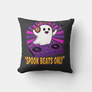 Coussin Conception de rythmes Halloween DJ fantôme effraya