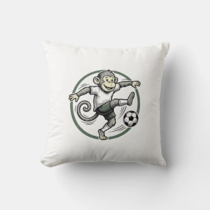 Coussin Conception de T-shirt avec gravure de joueur de fo