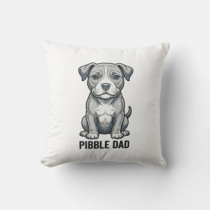 Coussin Conception de t-shirt de chien de gravure vintage 