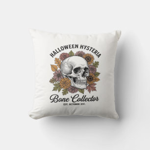 Coussin Conception de T-shirt de collectionneur de crâne d