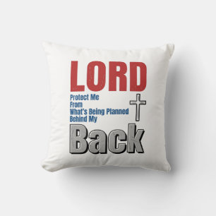 Coussin Conception de t-shirt de foi chrétienne Lord Prote