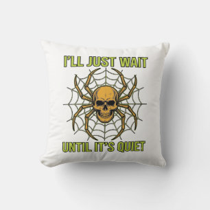 Coussin Conception de T-Shirt Halloween drôle de crâne vin