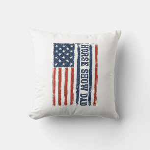 Coussin Conception de T-shirt vintage avec drapeau américa