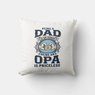 Coussin Conception de t-shirt vintage avec un coup de poin