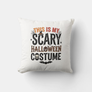Coussin Conception de T-shirt vintage de costume d'Hallowe