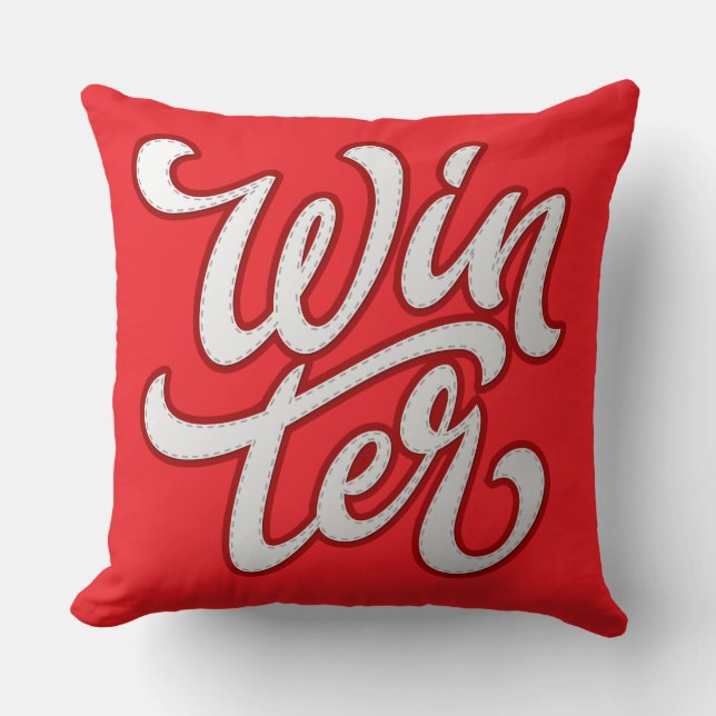 Coussin Conception de texte étrange décorative (Recto)
