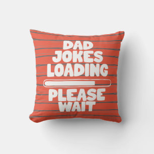 Coussin Conception de Texte Mignonne Blague de Papa Charge
