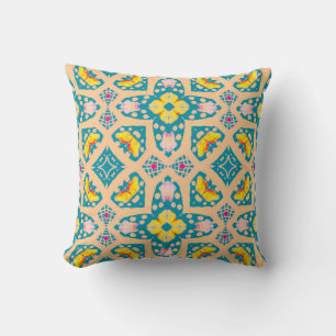 Coussin Conception De Tissu. Illustration De Mode Inca. Li