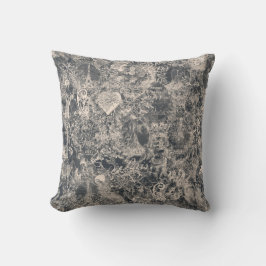 Coussin Conception de toile de Paris noir élégant