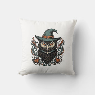 Coussin Conception de vecteur de chapeau de sorcière de hi