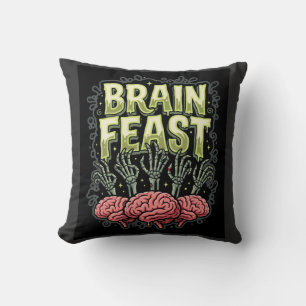 Coussin Conception de vecteur de mains de zombie de festin