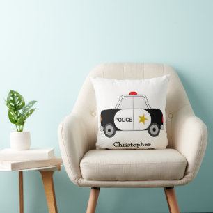 Coussin Conception de voiture de police personnalisée