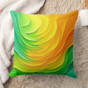 Coussin Conception d'énergie de couleur abstraite