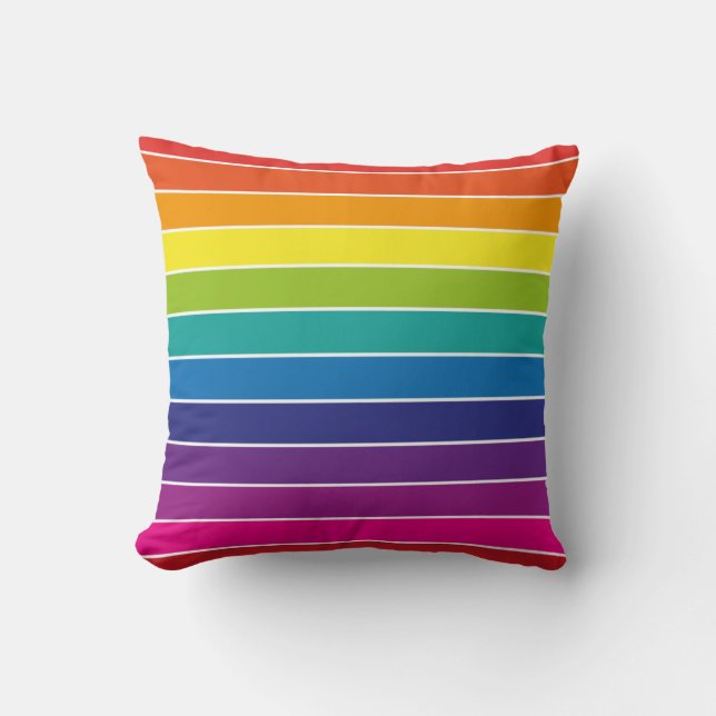Coussin Conception des couleurs arc-en-ciel (Recto)