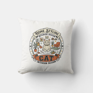 Coussin Conception d'intérieur Styling de la maison Chat C
