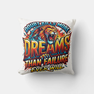 Coussin conception d'oreiller de citation inspirante 