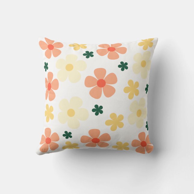Coussin conception d'oreiller fleuri (Verso)