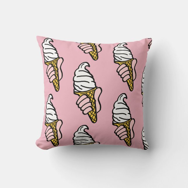 Coussin Conception du cône de crème glacée (Recto)