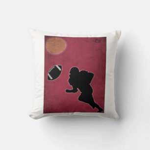 Coussin Conception du jeu de football américain vintage