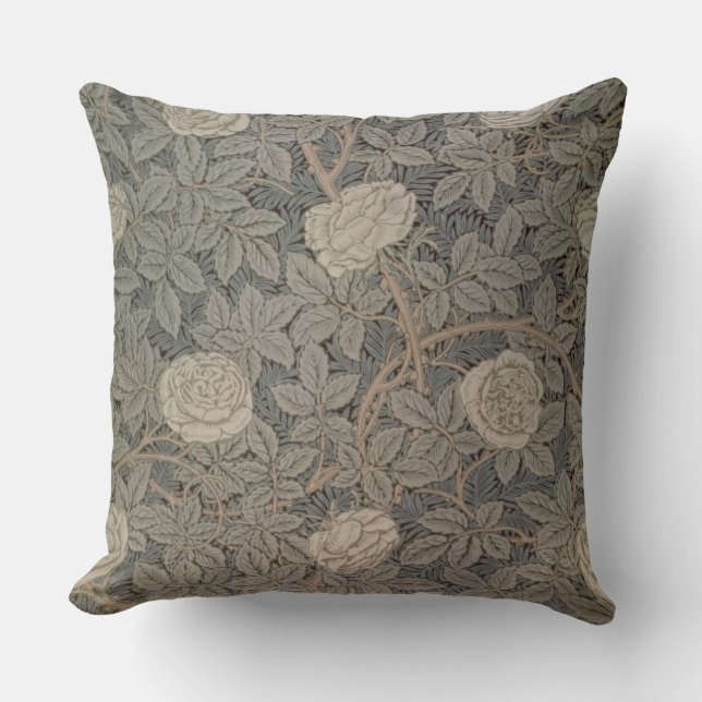 Coussin Conception du papier peint "Rose-90" (Recto)
