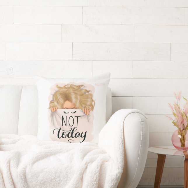 Coussin Conception du pouvoir de la fille blonde pour les  (Canapé)