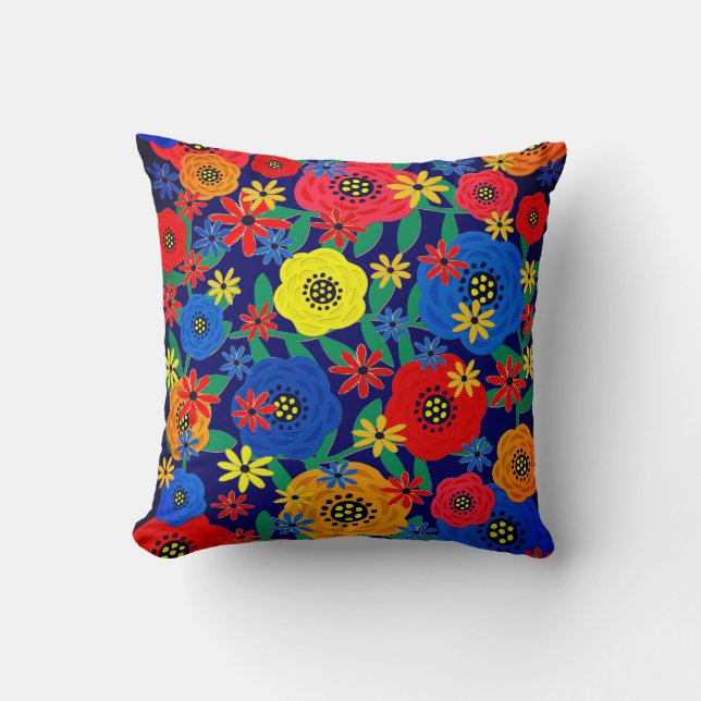 Coussin Conception florale 31218 (Recto)