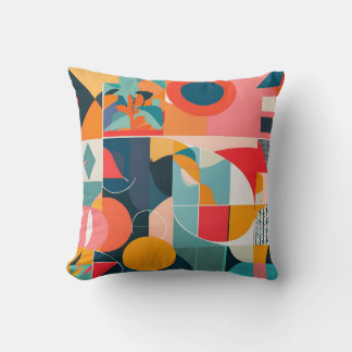 Coussin Conception florale géométrique de Bauhaus