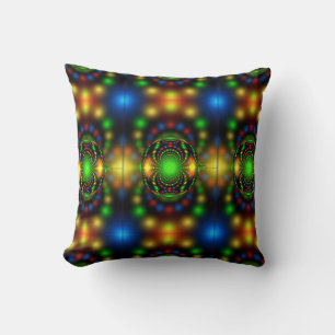 Coussin Conception fractale de l'ornement de Noël-29440