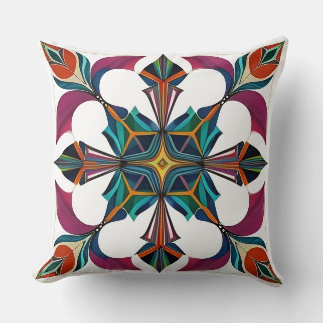 Coussin Conception géométrique Abstraite (Recto)