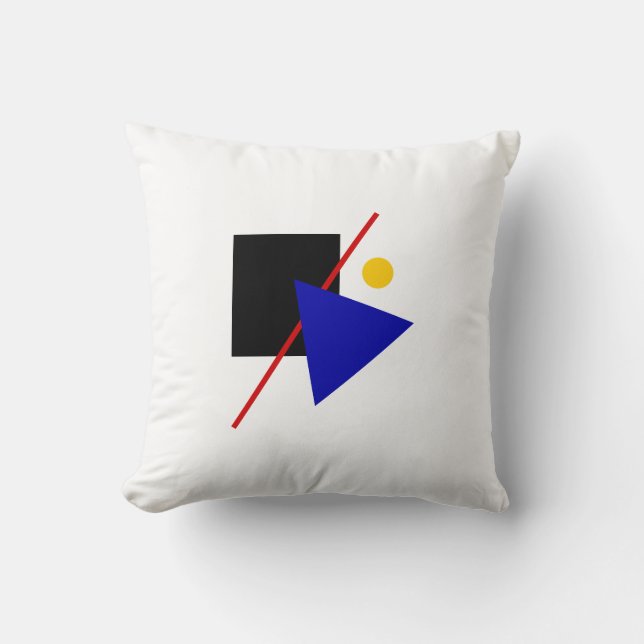Coussin Conception géométrique Bauhaus classique (Recto)