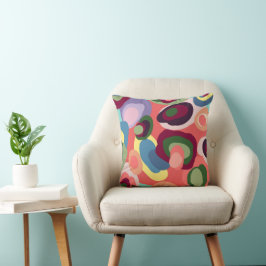 Coussin Conception géométrique colorée