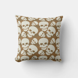 Coussin Conception graphique de motif de crâne