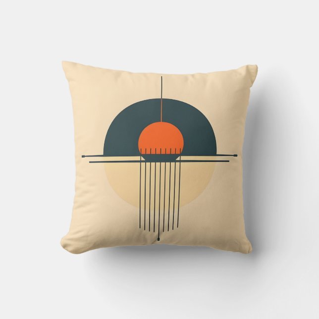 Coussin Conception graphique rétro (Recto)