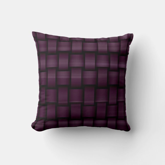 Coussin Conception graphique rétro violette (Recto)