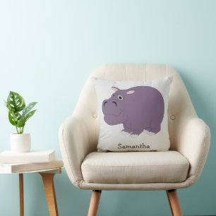 Coussin Conception Hippopotame Personnalisé