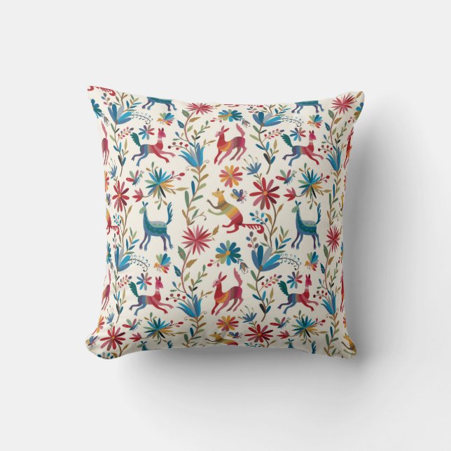 Coussin Conception inspirée d'Otomi (Recto)