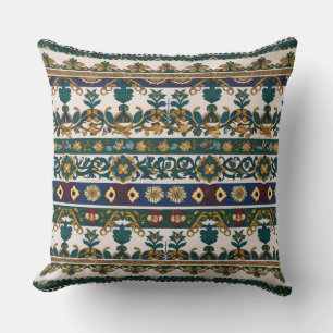 Coussin Conception inspirée du tapis serbe de Pirot 5