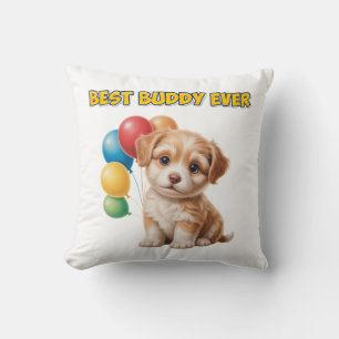 Coussin Conception "Meilleur Copain de Toujours" de joli c