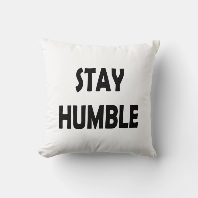 Coussin Conception motivationnelle - Restez humble Inspira (Recto)